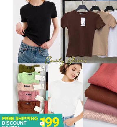 EMILY Ribbed Blouse BEST SELLER with ETIKETA & HANGTAG