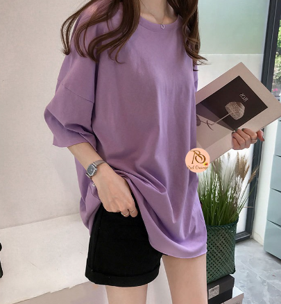 R&O Korean Casual For Women Candy Color Plain Short Sleeve Shirt Korean Basic Top Tshirt #300