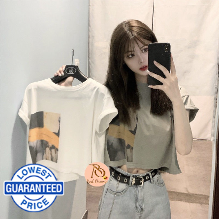 R&O Korean polyester Crop Top 986